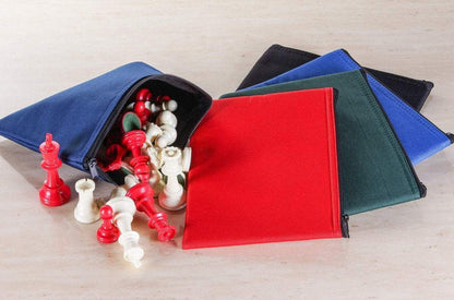 9.5" x 7.5" Padded Chess Pieces Bag - Bag - Chess-House