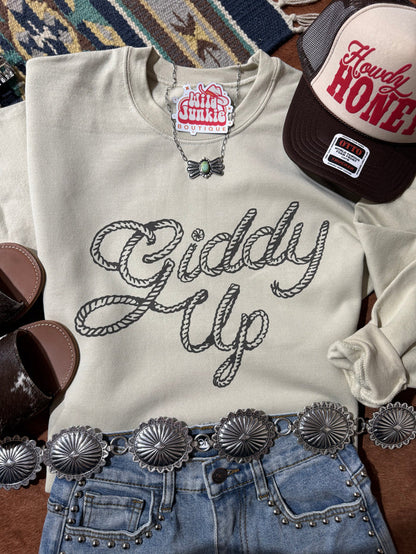 Giddy Up Twisted Rope Graphic Sweatshirt