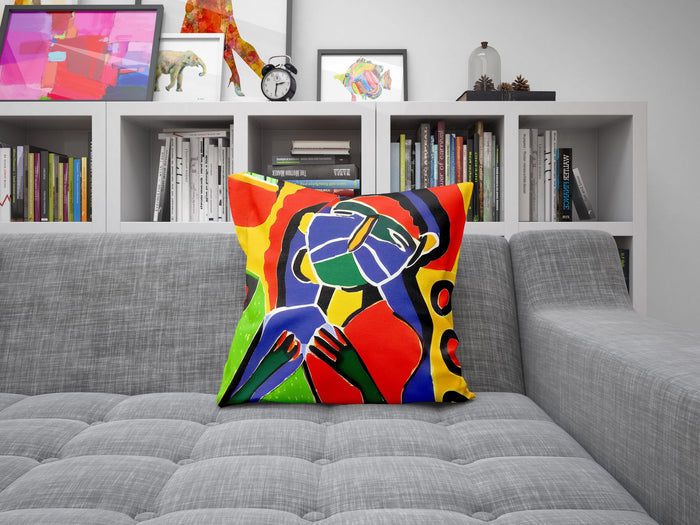 Aborigine Toss Pillow, Abstract Pillow, Art Pillow, Colorful Pillow Case, Contemporary Pillow, Large Pillow Cases, Christmas Pillow