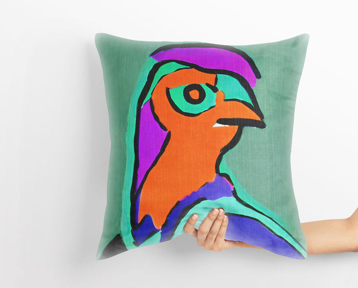 Abstract Bird Throw Pillow, Abstract Pillow, Soft Pillow Cases, Colorful Pillow Case, Modern Pillow, Home Decor Pillow, Pillow Cases Kids