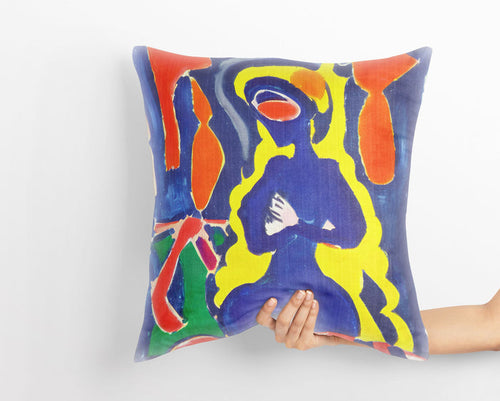 Abstract Girl Throw Pillow Cover, Abstract Pillow Case, Soft Pillow Cases, Colorful Pillow Case, Contemporary Pillow, Large Pillow Cases