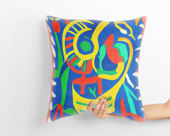 Abstract Throw Pillow, Throw Pillow, Animal Pillow, Art Pillow, Colorful Pillow Case, 24X24 Pillow Case, Christmas Pillow, Sofa Pillows