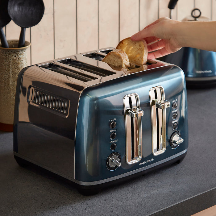 Accents 4-Slice Toaster - Blue