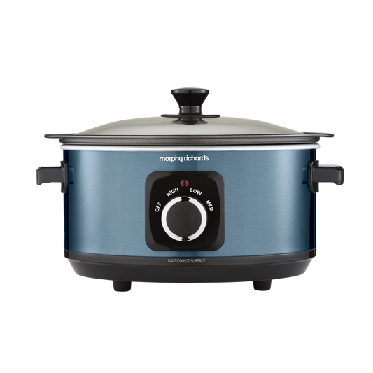 Accents Sear & Stew 3.5L Blue Slow Cooker