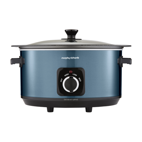 Accents Sear & Stew 6.5L Blue Slow Cooker