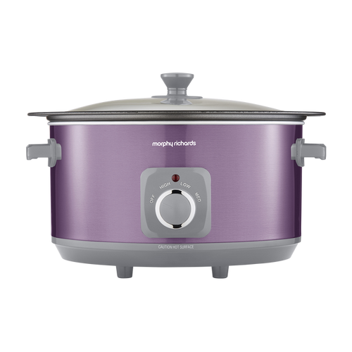 Accents Sear & Stew 6.5L Purple Slow Cooker