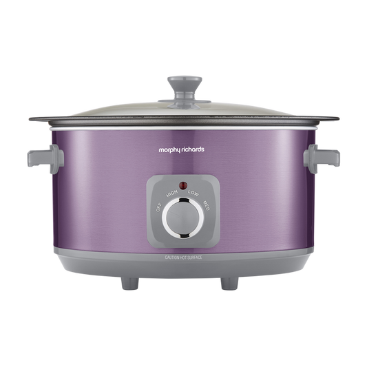 Accents Sear & Stew 6.5L Purple Slow Cooker