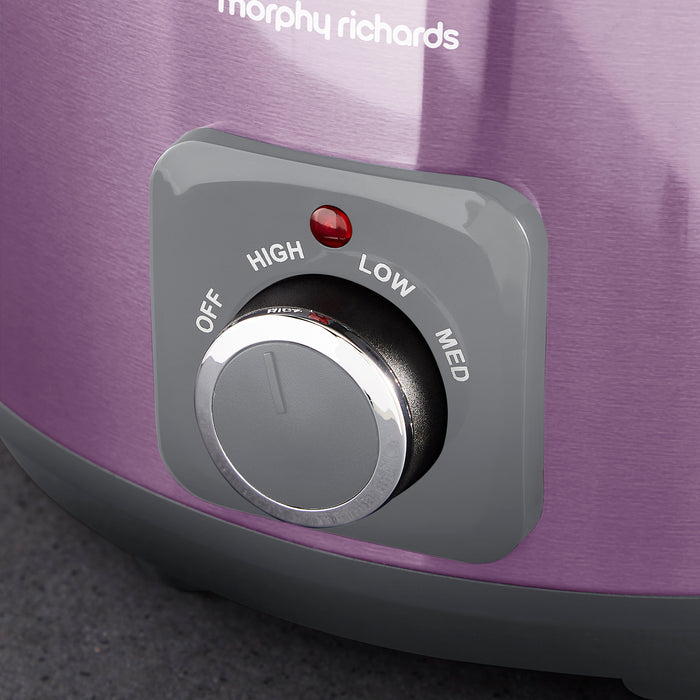 Accents Sear & Stew 6.5L Purple Slow Cooker