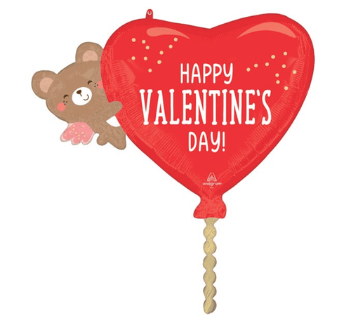 burton + Burton Balloons Angel Bear Valentine Balloon