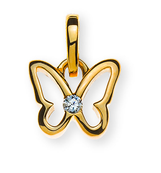 Anhänger Schmetterling Gelbgold 375/9K - AZI8007