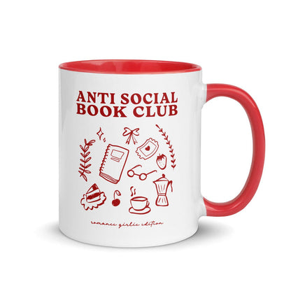 Anti-Social Book Club Mug - The Bean Workshop - AntiSocialBookClub, BookLoverAccessories, ceramic mug, LiteraryGifts, mug, read everyday, ReadingComfort, valentine, Valentine's Day Picks
