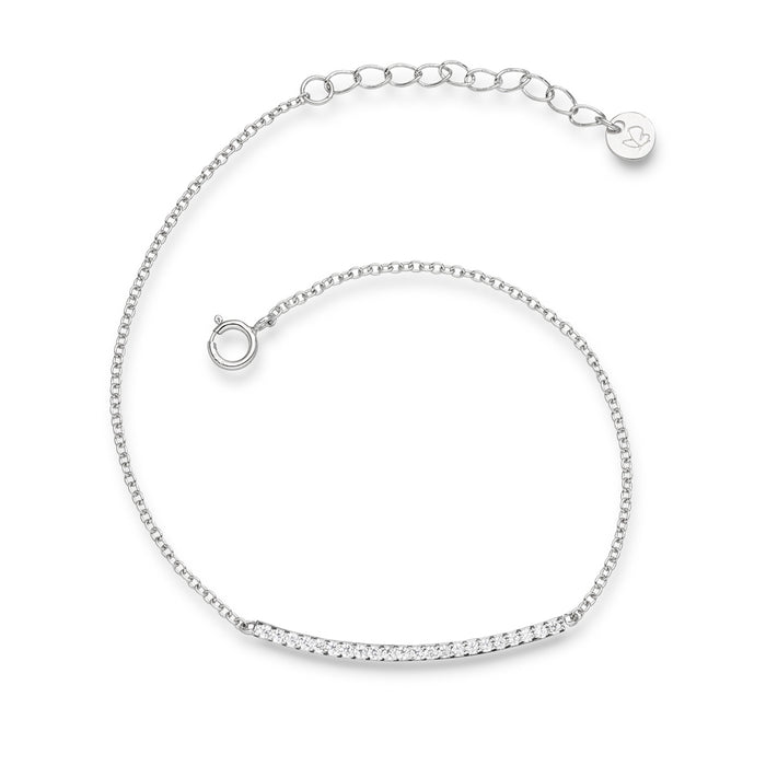 Armband mit Zirkonia weiß