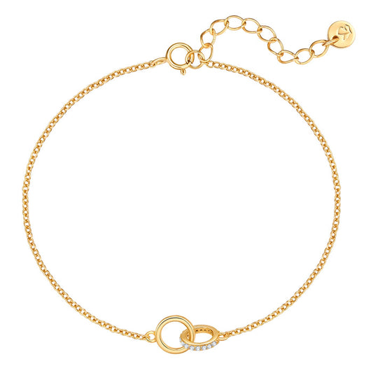 Armband Twice gold mit Zirkonia