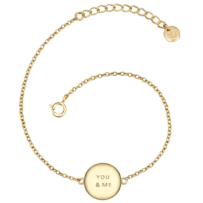 Armband YOU & ME gelbgold