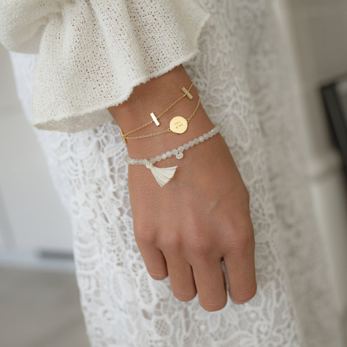 Armband YOU & ME gelbgold