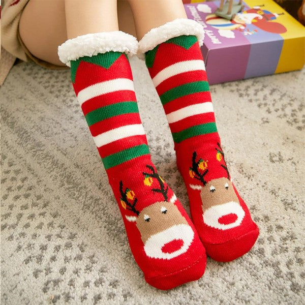 Assorted Christmas Sherpa Socks