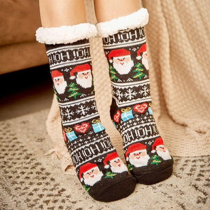 Assorted Christmas Sherpa Socks