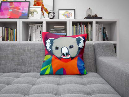 Australian Wildlife Australian Wildlife Koala Throw Pillow Cover, Abstract Throw Pillow, Soft Pillow Cases, Colorful Pillow Case, Fashion