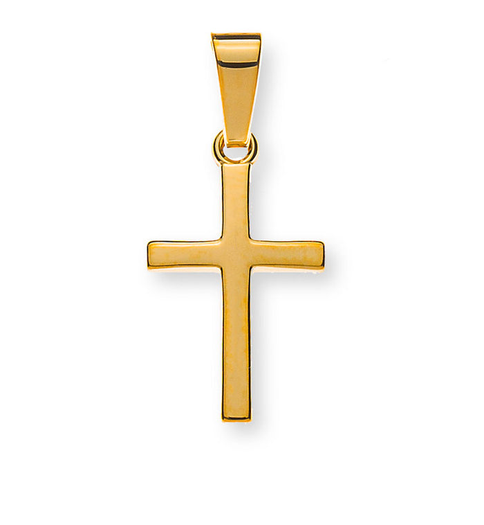 Balkenkreuz massiv Gelbgold 750/18K poliert - AKR1060
