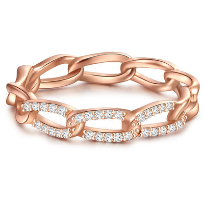 Bandring roségold Zirkonia