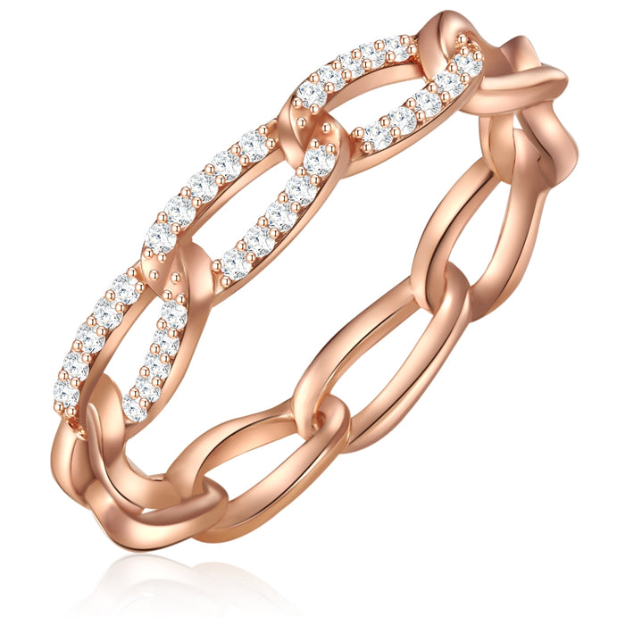 Bandring roségold Zirkonia