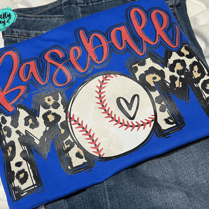 Baseball Mom Leopard Unisex Tee