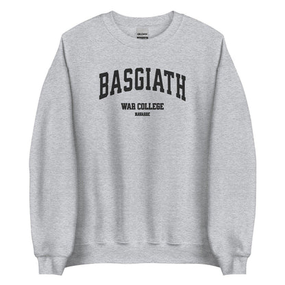 Basgiath War College Embroidered Crewneck Sweatshirt - The Bean Workshop - embroidered, fourth wing, rebecca yarros, sweatshirt