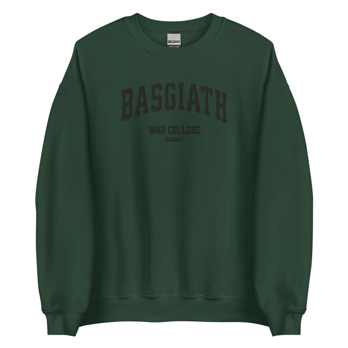 Basgiath War College Embroidered Crewneck Sweatshirt - The Bean Workshop - embroidered, fourth wing, rebecca yarros, sweatshirt
