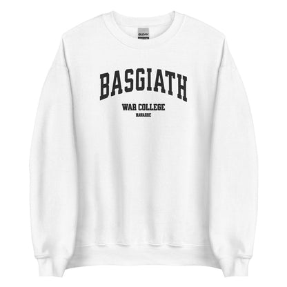 Basgiath War College Embroidered Crewneck Sweatshirt - The Bean Workshop - embroidered, fourth wing, rebecca yarros, sweatshirt