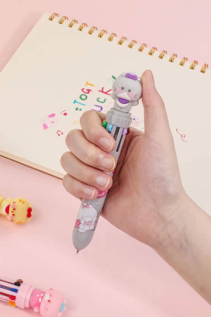 BC Mini - Cats 10-Color 1 Single Retractable Ball Pen