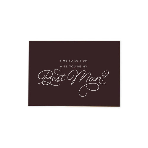 Be My Best Man Proposal Card