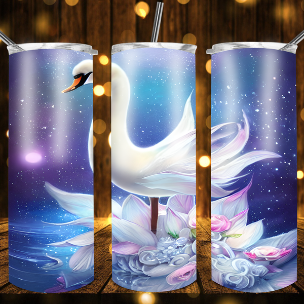 Beautiful Swan Tumbler