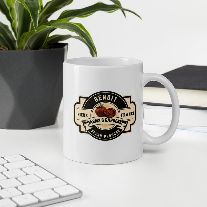Benoit Farms & Garden Coffee Mug - The Bean Workshop - ceramic mug, marissa meyer, mug, the lunar chronicles