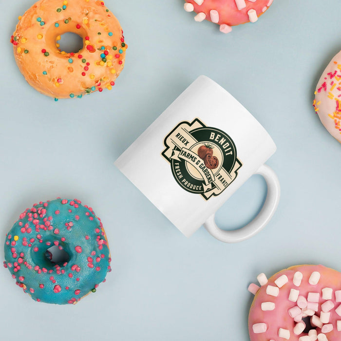 Benoit Farms & Garden Coffee Mug - The Bean Workshop - ceramic mug, marissa meyer, mug, the lunar chronicles