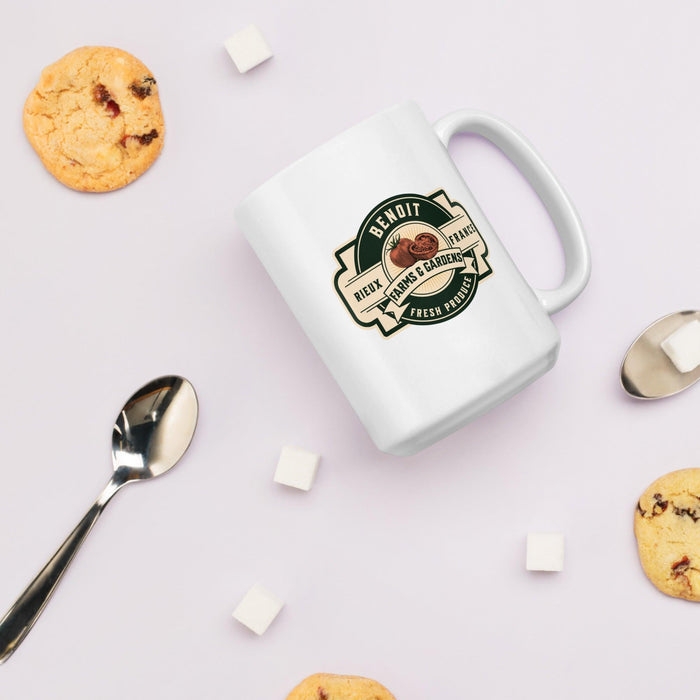 Benoit Farms & Garden Coffee Mug - The Bean Workshop - ceramic mug, marissa meyer, mug, the lunar chronicles
