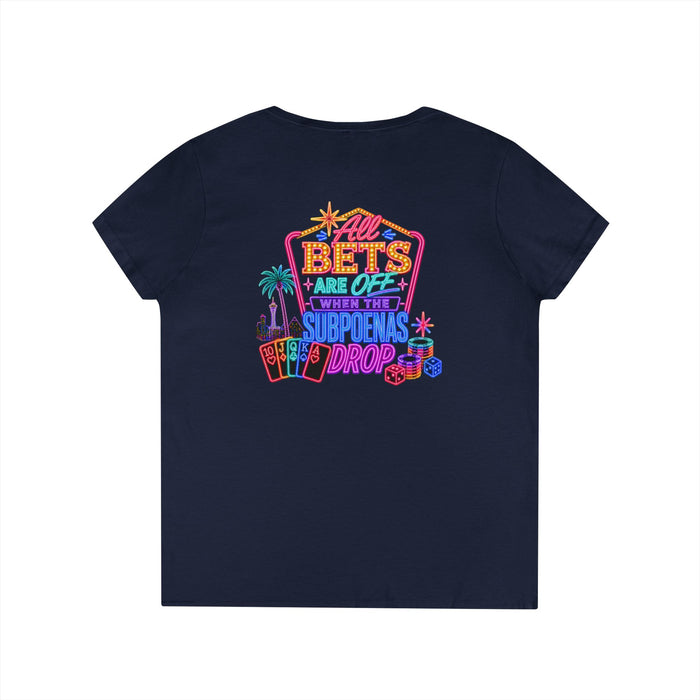 Bets Off ' V-Neck T-Shirt Crime Con 26'
