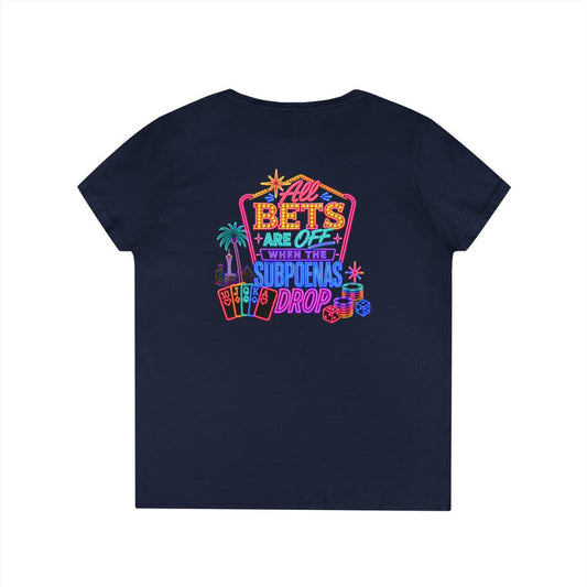 Bets Off ' V-Neck T-Shirt Crime Con 26'