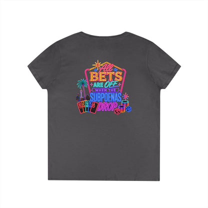 Bets Off ' V-Neck T-Shirt Crime Con 26'