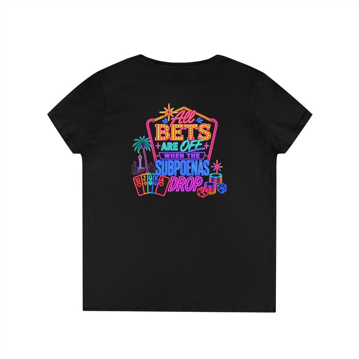 Bets Off ' V-Neck T-Shirt Crime Con 26'