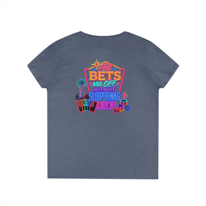 Bets Off ' V-Neck T-Shirt Crime Con 26'