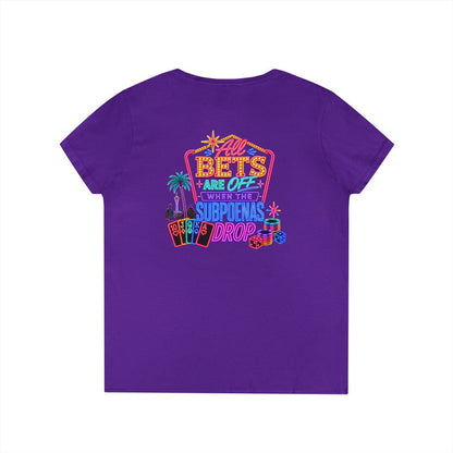 Bets Off ' V-Neck T-Shirt Crime Con 26'