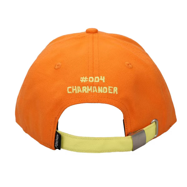 Bioworld Pokemon - Charmander Big Face Men's Orange Curved Bill Snapback Hat