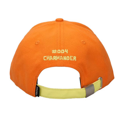 Bioworld Pokemon - Charmander Big Face Men's Orange Curved Bill Snapback Hat