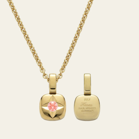 Birthstone July Halskette Gold