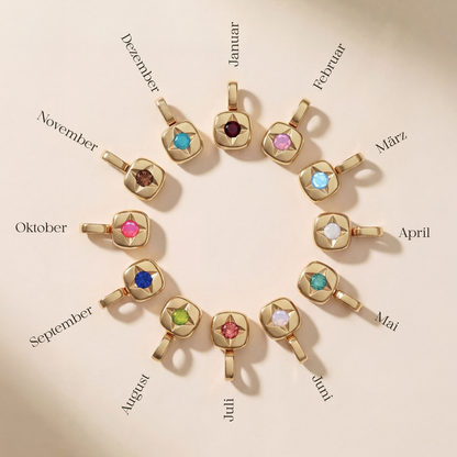 Birthstone July Halskette Gold