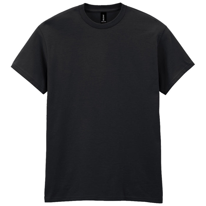 mens gildan short sleeve heavy cotton tshirt black