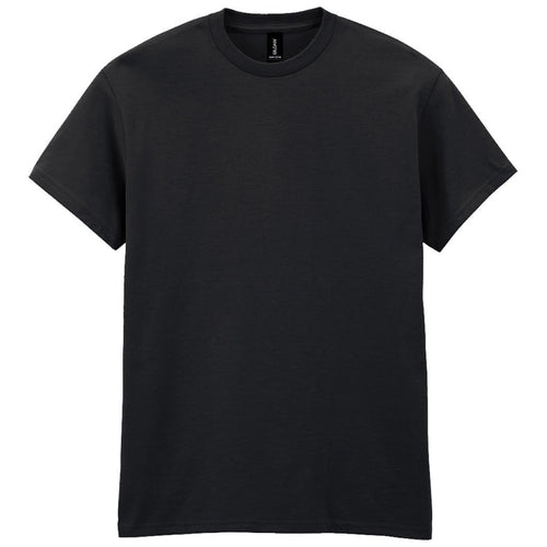 mens gildan short sleeve heavy cotton tshirt black