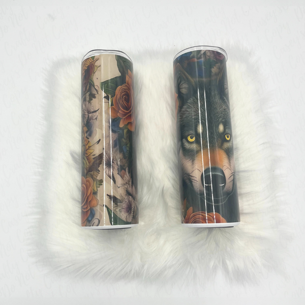 Black Wolf Drink Tumbler