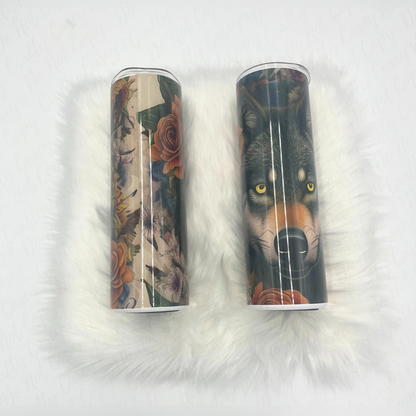 Black Wolf Drink Tumbler