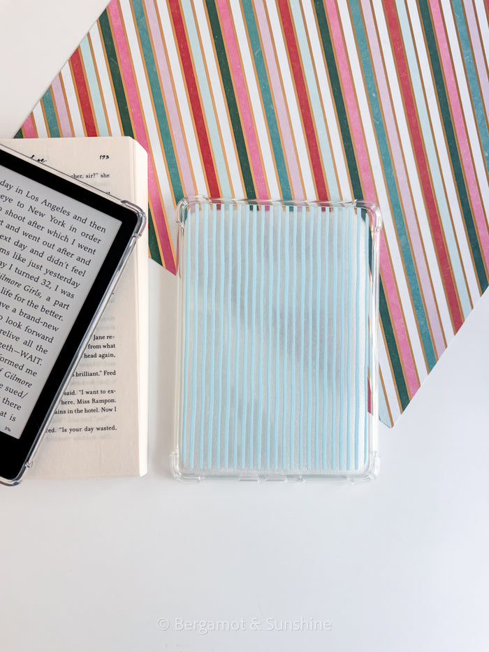 Blue Stripes Kindle Case